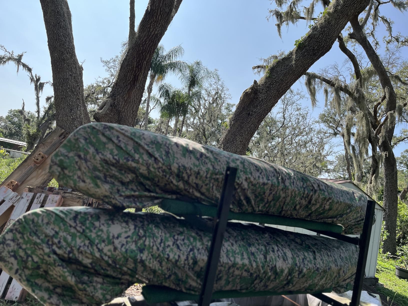 Kayak Cover, 420D Waterproof Kayak Covers for Outdoor Storage, Ultra Strong Canoe Storage Oxford UV Resistant Dust Cover Sunblock Fishing Boat Cover Shield Protector- Camouflage customer photo 2