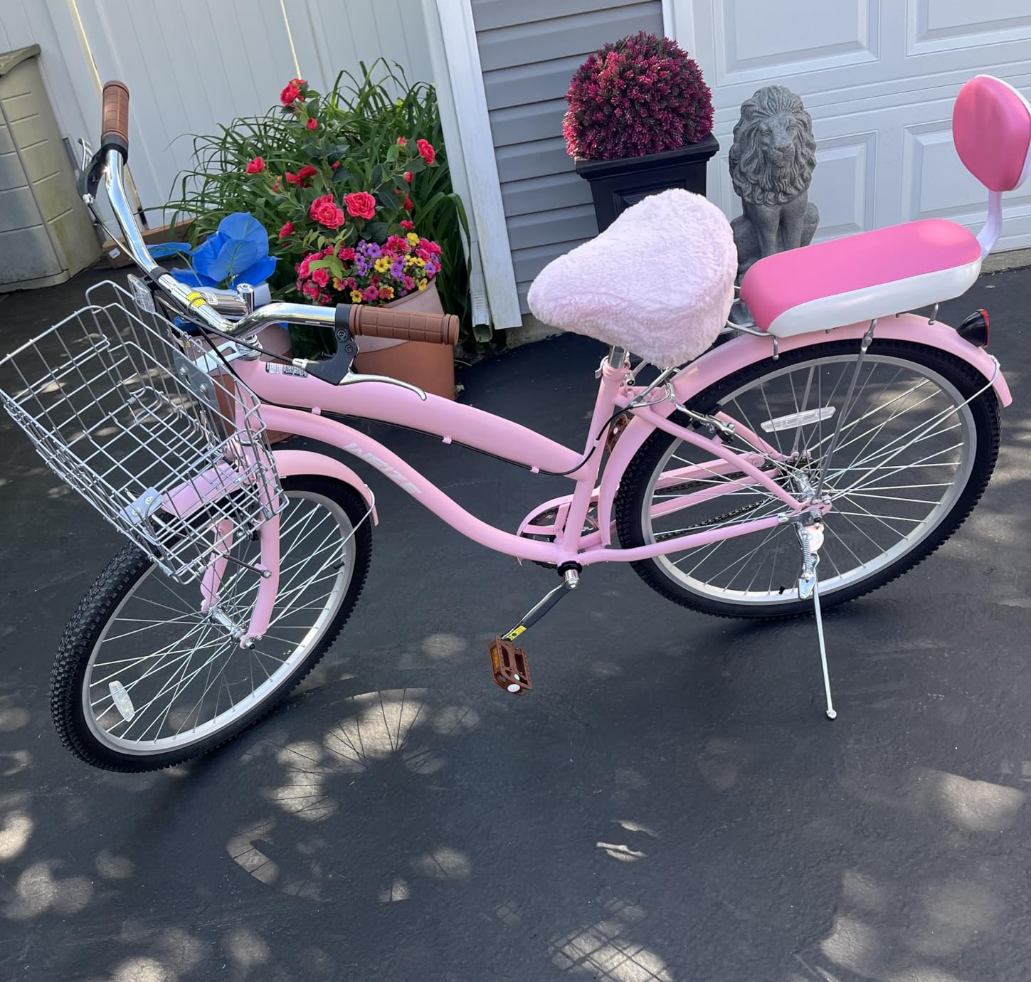 WEIZE Beach Cruiser Bike, 24 & 26 inch Commuter Bicycle for Adult Men and Women, High-Carbon Steel, Comfortable City Bikes with Rear Rack customer photo 1