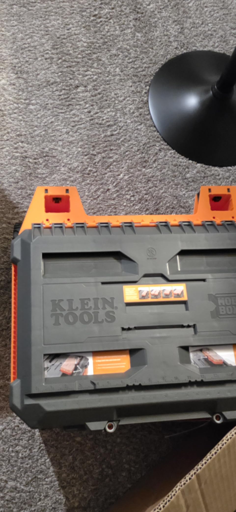 Klein Tools 54100MBX MODbox Rolling Tool Box, Heavy Duty Portable Tool Organizer with Side Mounting, 10-Inch Rubber Wheels, Removable Handle, Deep Stackable Set customer photo 1