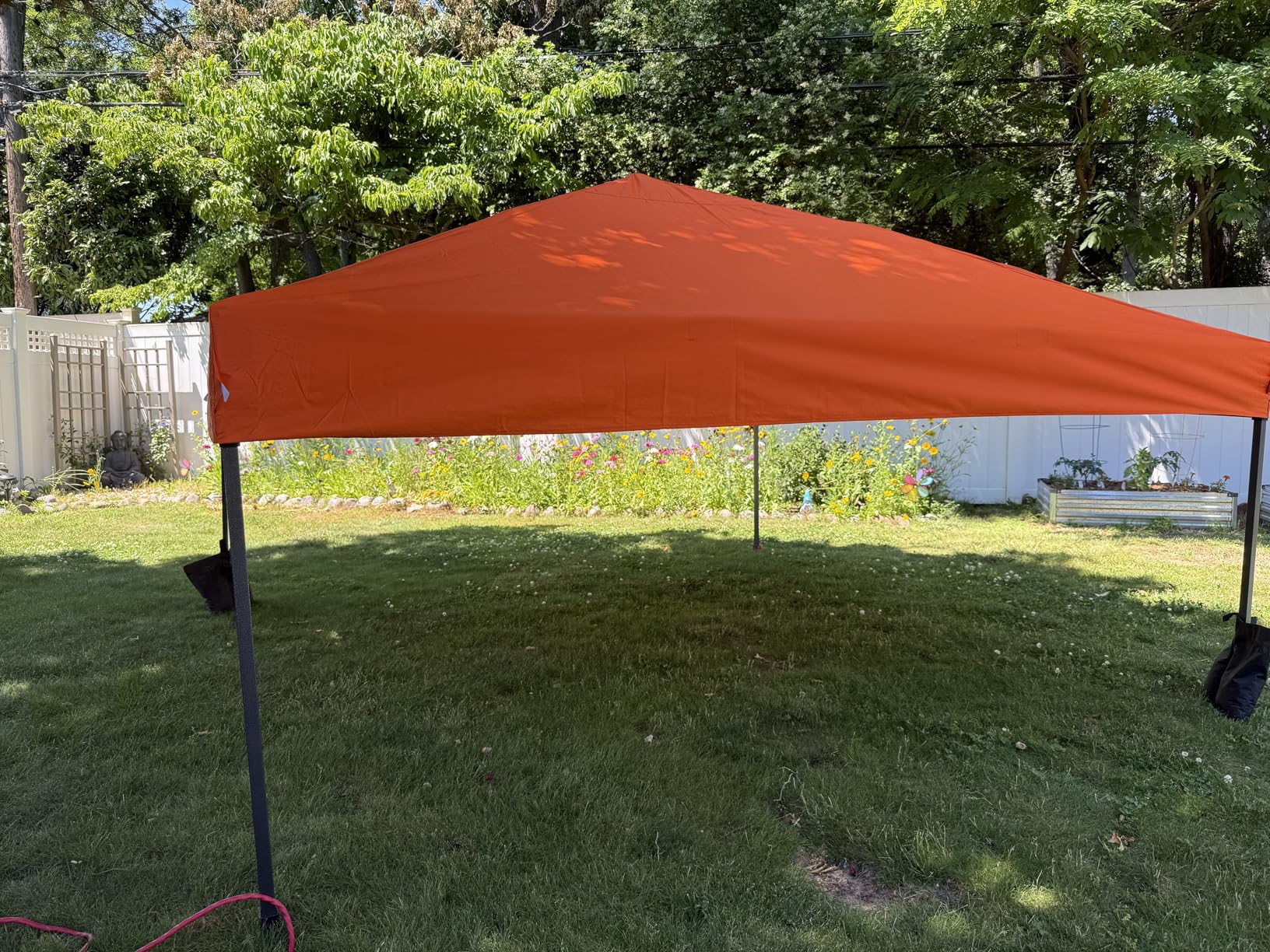 Best Choice Products 10x10ft Pop Up Canopy Tent with Sidewall, 1 Person 1 Minute Set Up, Carry Case, 4 Weight Bags - Pink/White customer photo 1