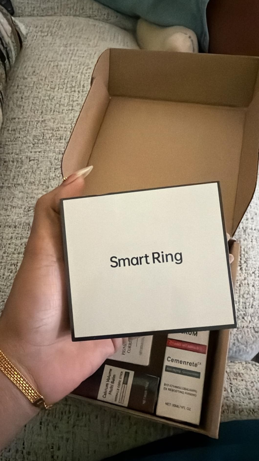 Smart Health Ring Fitness Tracker with Stress & Sleep Monitoring, Waterproof Activity Tracker, Compatible with iOS & Android, No Subscription Fee customer photo 1