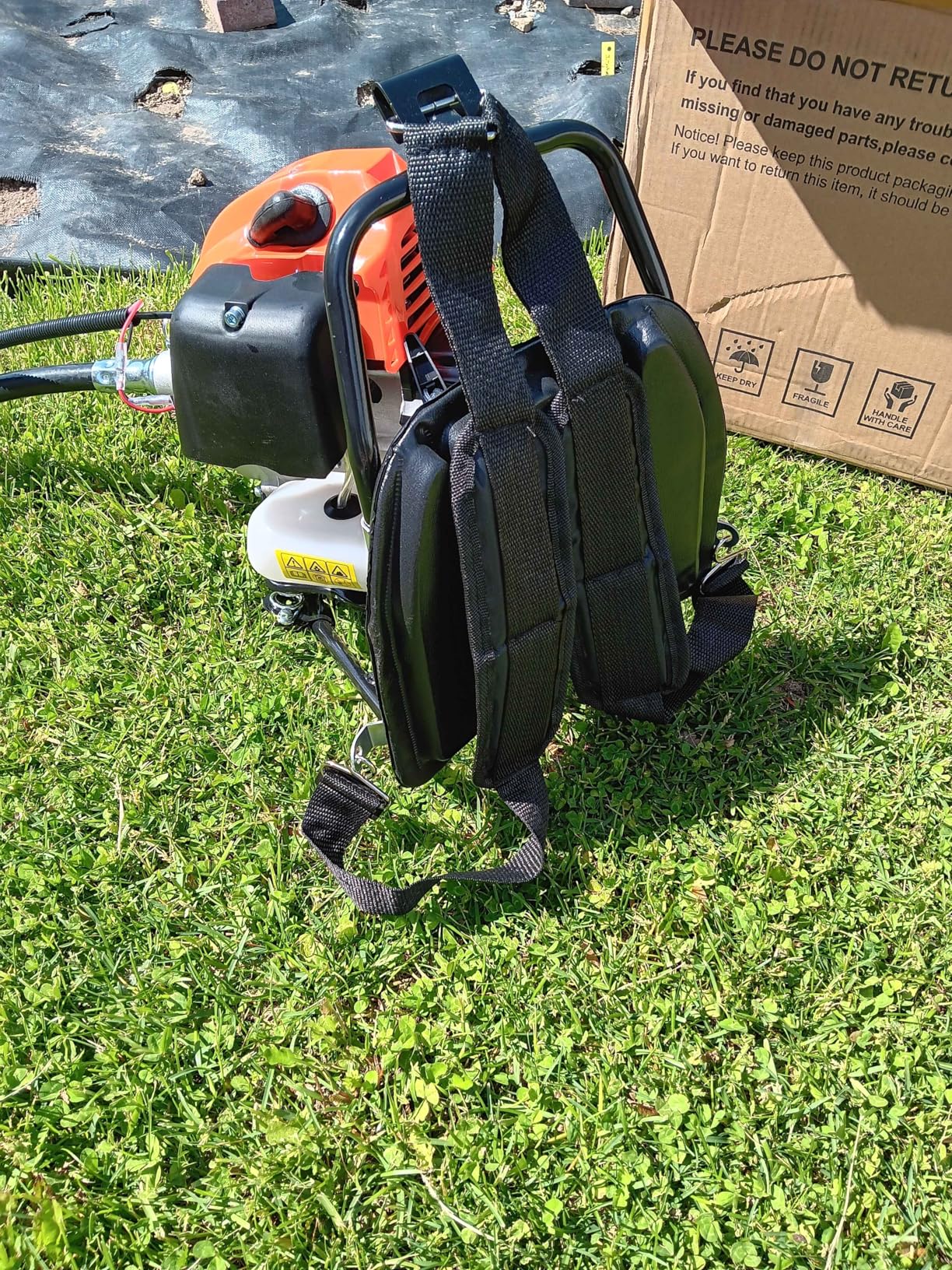 Baotree 48CC Gas Powered Pole Saws, 2 Stroke Gas Powered Pole Saws with 11.5 in Cutting Bar, 16-FT Height Cordless Extendable Long Tree Trimmer Gas Pole Saws for Tree Trimming Branches Pruning customer photo 2