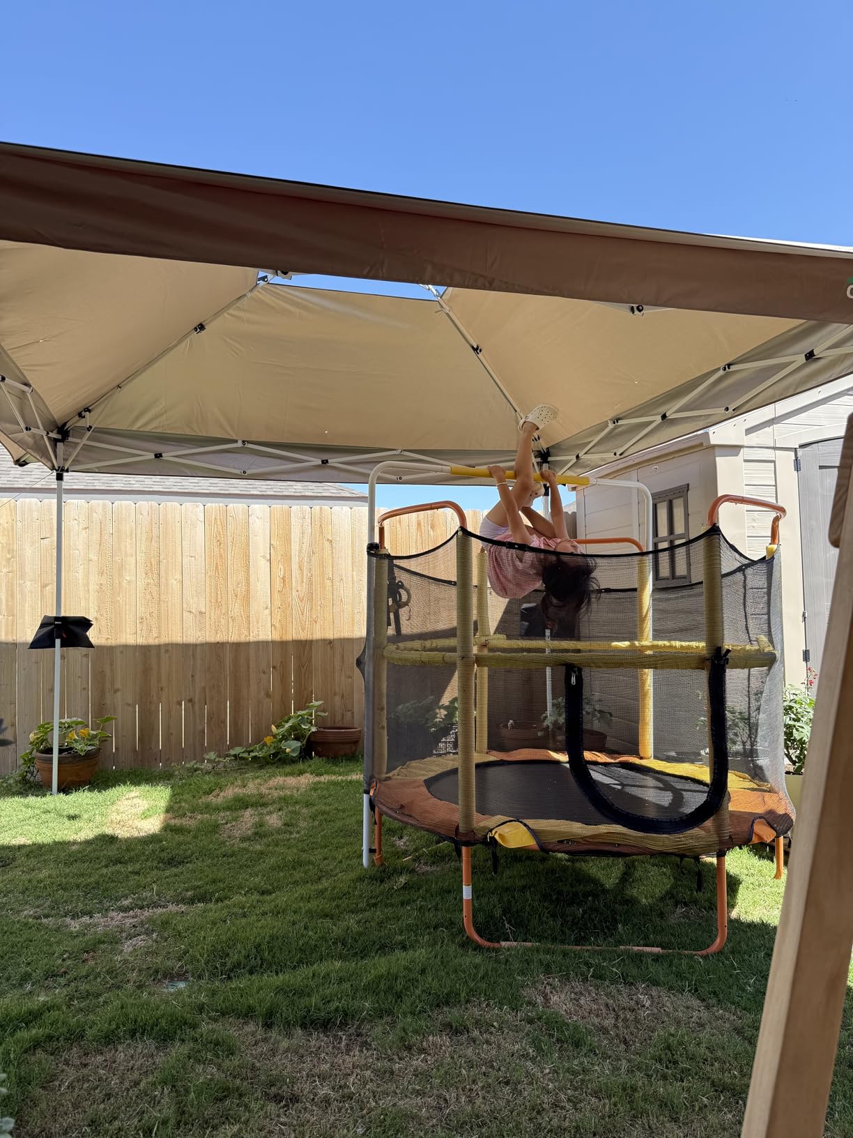 COBIZI 12x12 Pop Up Gazebos On Clearance - Upgrade Easy Up Metal Outdoor Gazebo Waterproof - Portable Gazebo with Mosquito Nettings, 4 Ropes 8 Stakes and Carry Bag for Patio Garden (Coffee) customer photo 1