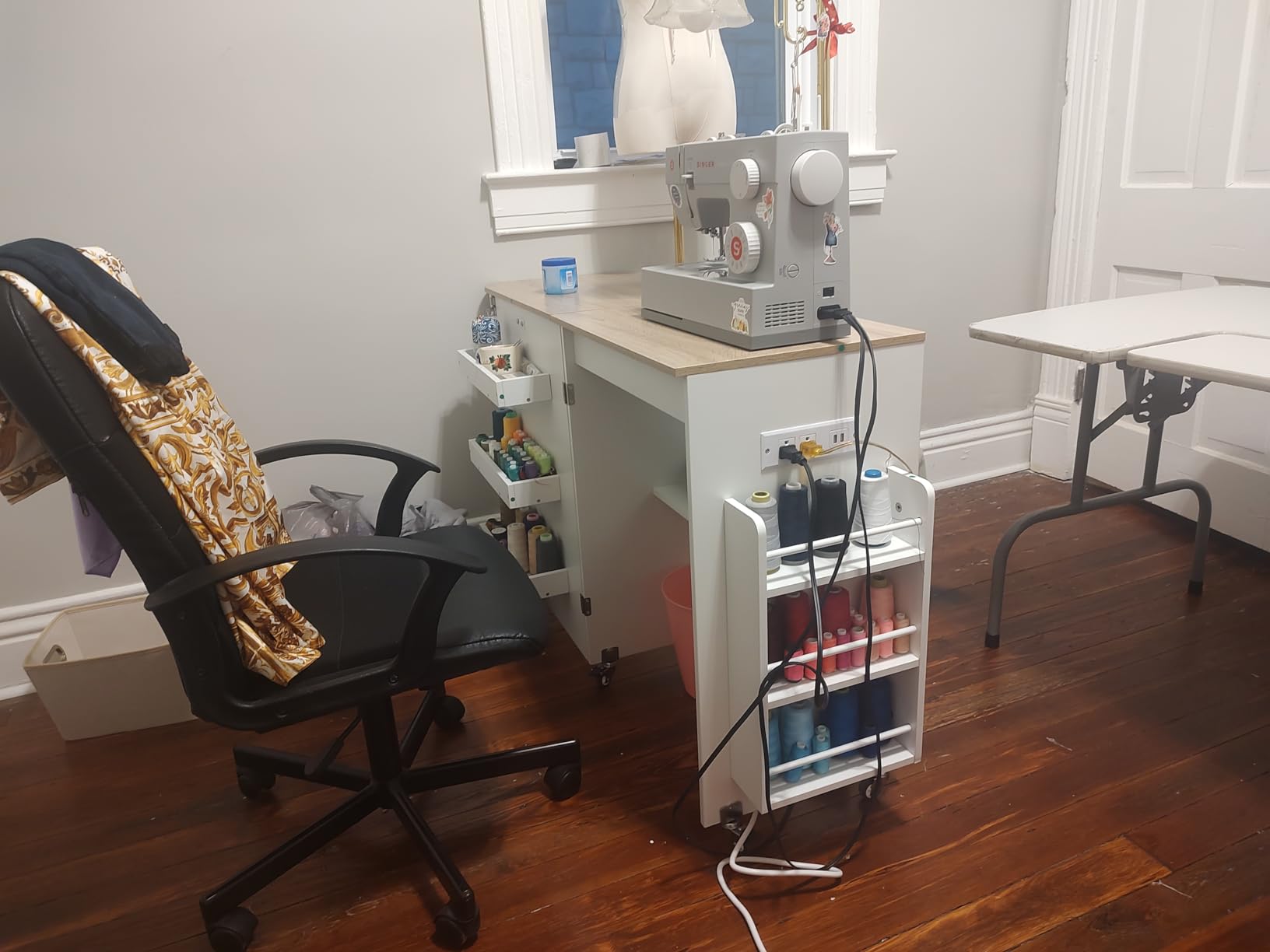 Giantex Folding Sewing Table 62.5