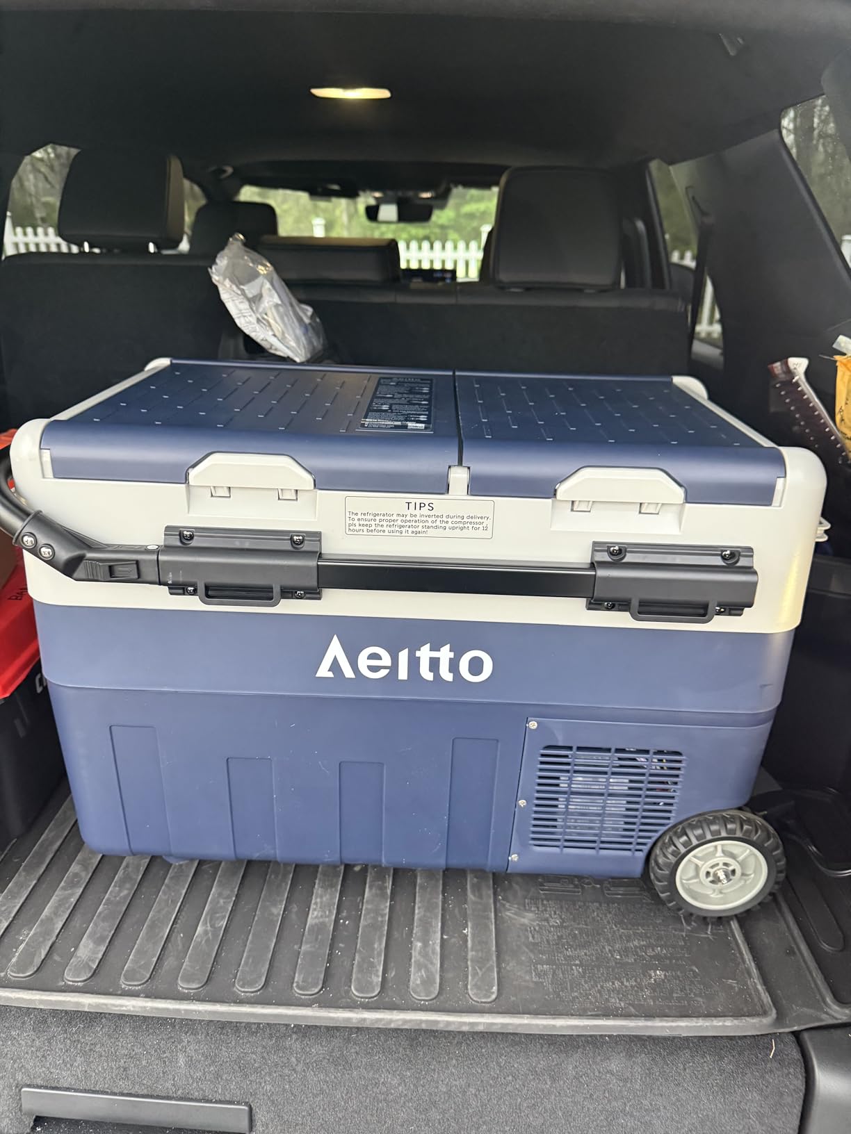 Aeitto 12 Volt Car Refrigerator, 32QT(30L) Dual Zone Portable Car Fridge Freezer -4℉-68℉ Electric Cooler Dual Temp Control Cooling Freezing 12/24V DC & 100-240V AC for Travel, Camping, RV, Road, Home customer photo 1