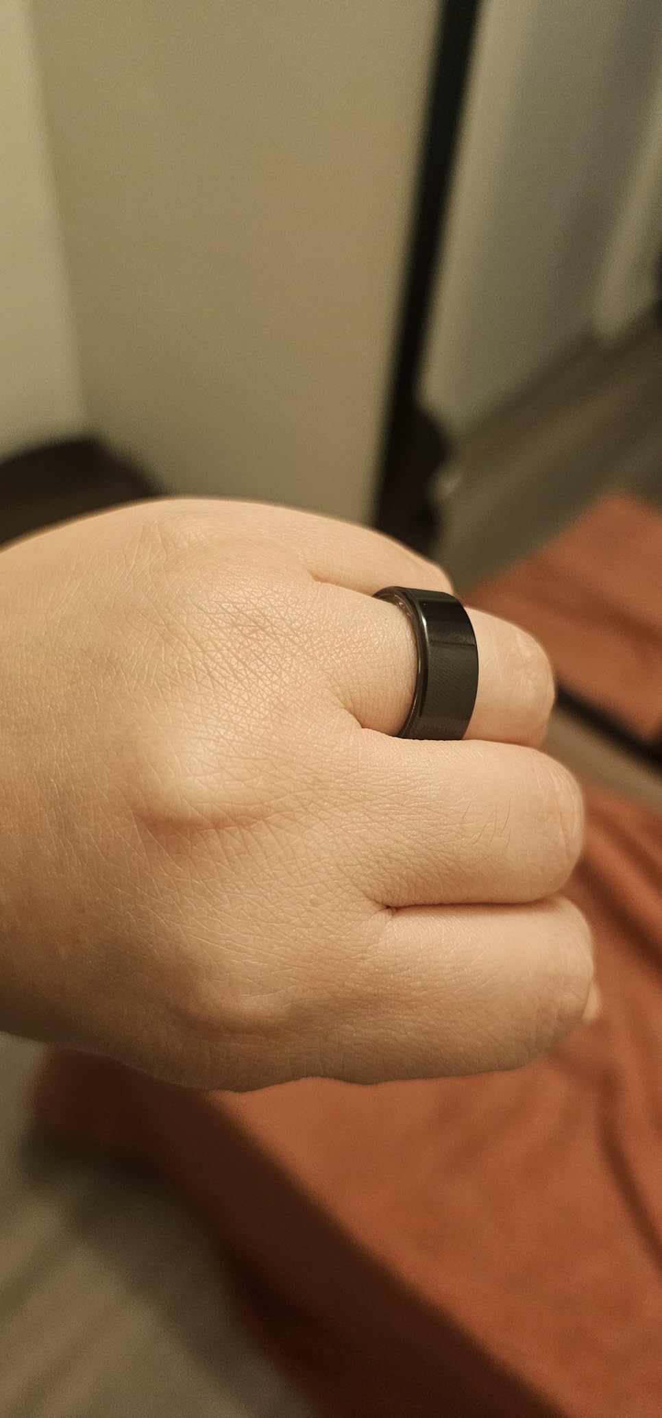 Smart Ring for Women Men,Fitness Tracker Ring with Heart Rate, Sleep Monitoring, Blood Oxygen, Step Counting for iOS and Android, No Subscription Fee, Waterproof(Black, 10) customer photo 2