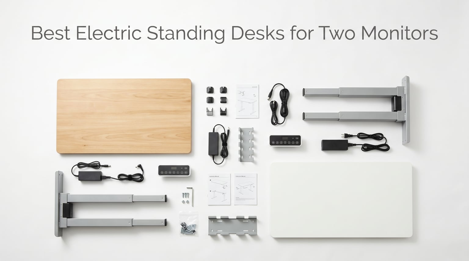 best electric standing desks for two monitors
