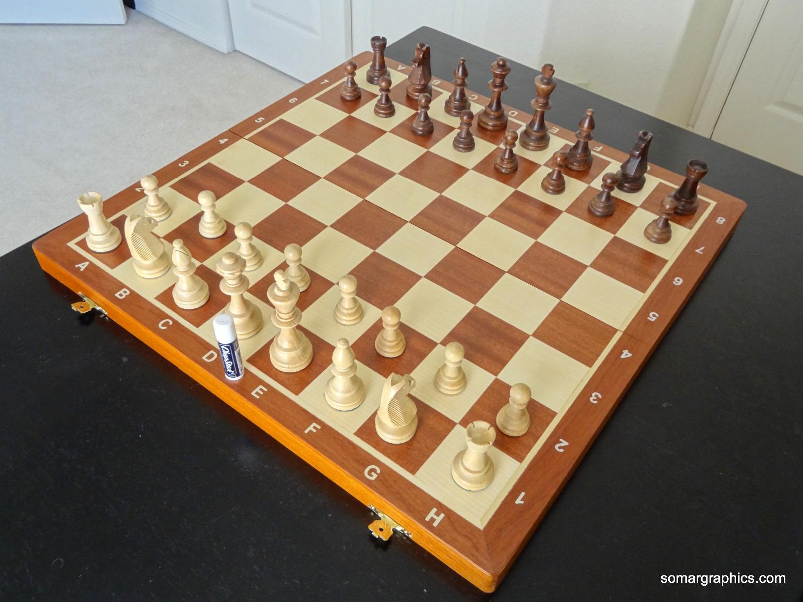 Wegiel Handmade European Professional Tournament Chess Set - Wooden 21 Inch Folding Board with Felt Base & Hand Carved Chess Pieces customer photo 2