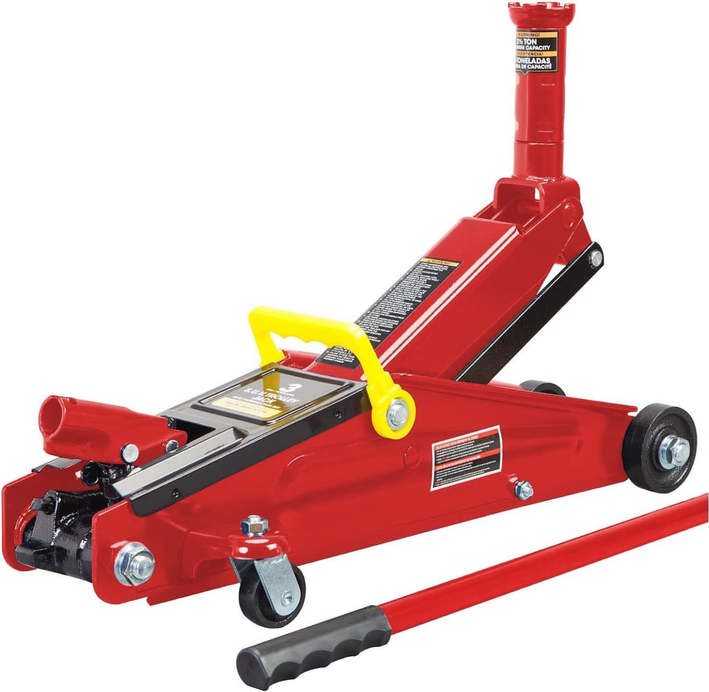 BIG RED T83006 Torin Hydraulic Trolley Service/Floor Jack with Extra Saddle (Fits: SUVs and Extended Height Trucks): 3 Ton (6,000 lb) Capacity, Red customer photo 1