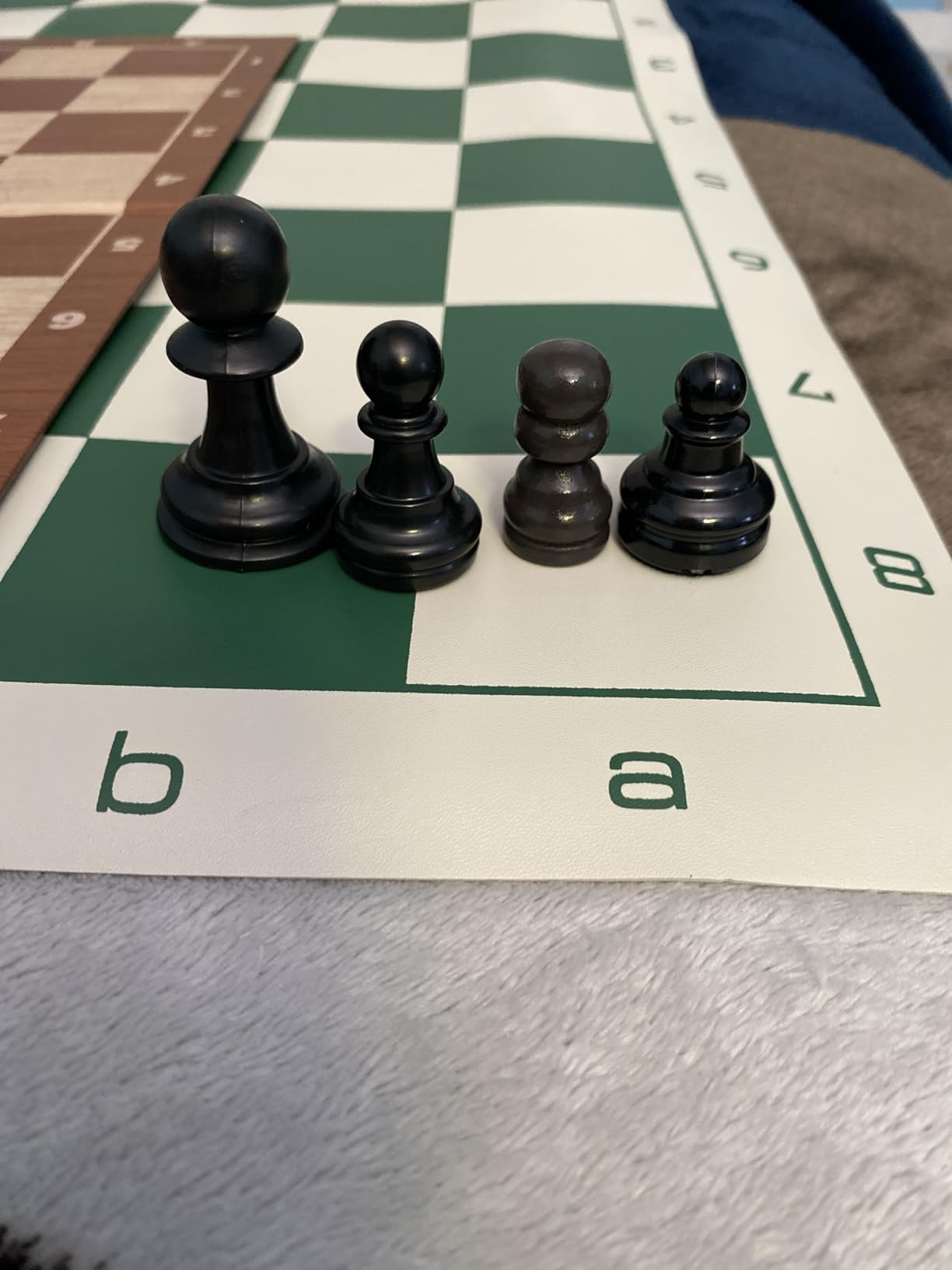 WE Games Chess Set - Tournament Style with 34 Pieces, Vinyl Roll-Up Board, Storage Bag & Equalizer Dice customer photo 1