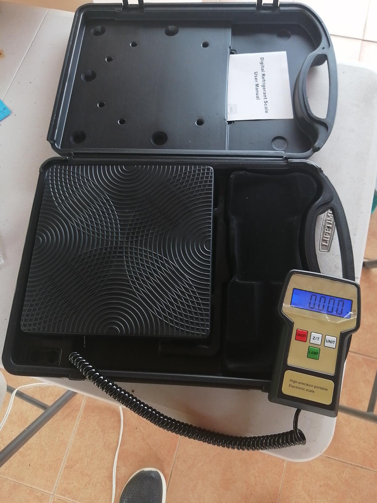 ZENY Refrigerant Scale Charging Recovery Freon Scale with Case, 220 LBS High Precision Electronic Digital Recovery Weight Scale for HVAC customer photo 1