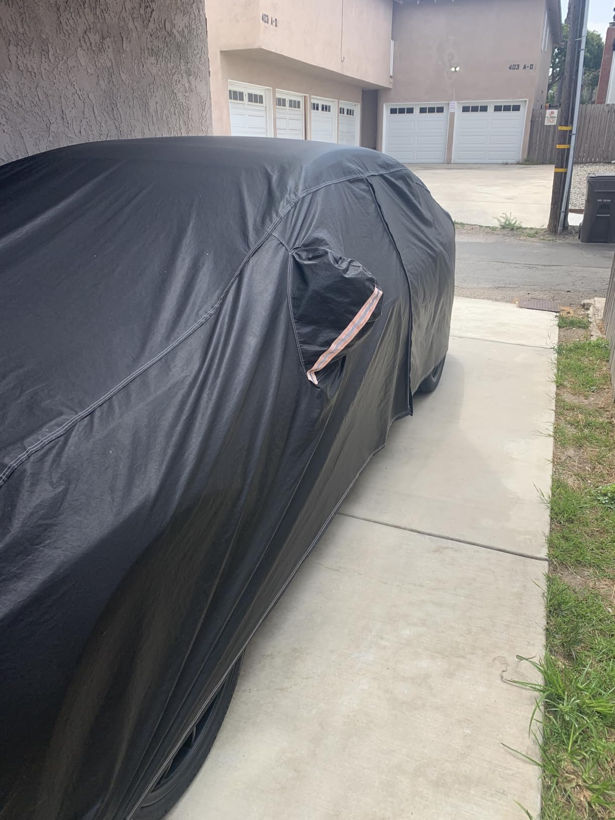 Kayme Sedan Car Cover Waterproof All Weather for Automobiles - Outdoor Full Exterior Cover Sun Rain Snow UV Protection with Zipper. Size A4 (See Size Chart) customer photo 1