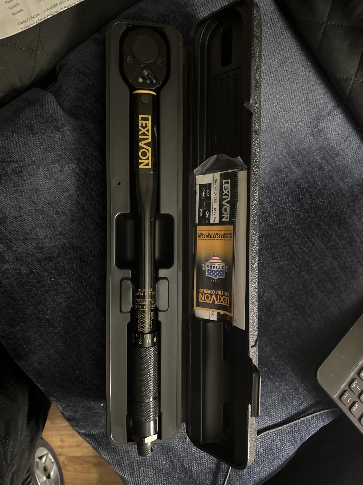 LEXIVON 3/8-Inch Drive Click Torque Wrench 10~80 Ft-Lb/13.6~108.5 Nm (LX-182) customer photo 1