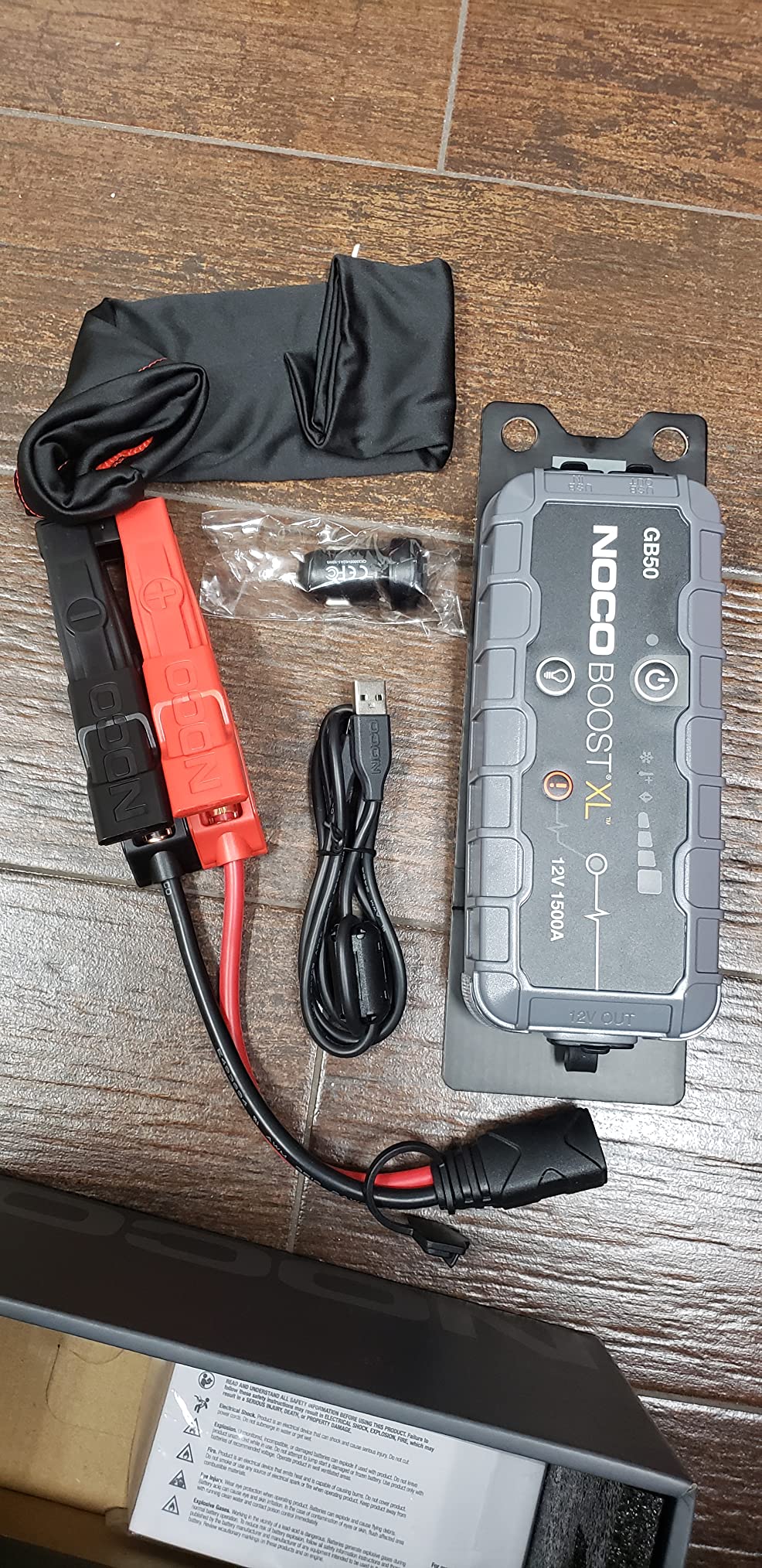 NOCO Boost GB50: 1500A UltraSafe Jump Starter - 12V Lithium Battery Booster Pack, Portable Jump Box, Power Bank & Jumper Cables - for 7.0L Gas and 4.5L Diesel Engines customer photo 2