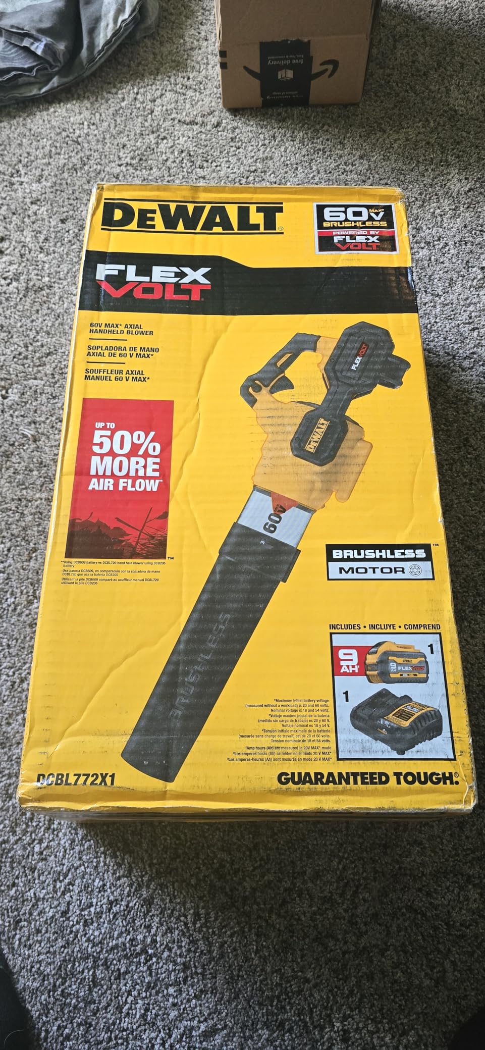 Dewalt Blower AXIAL HNDHLD 60V 600CFM DCBL772B customer photo 1