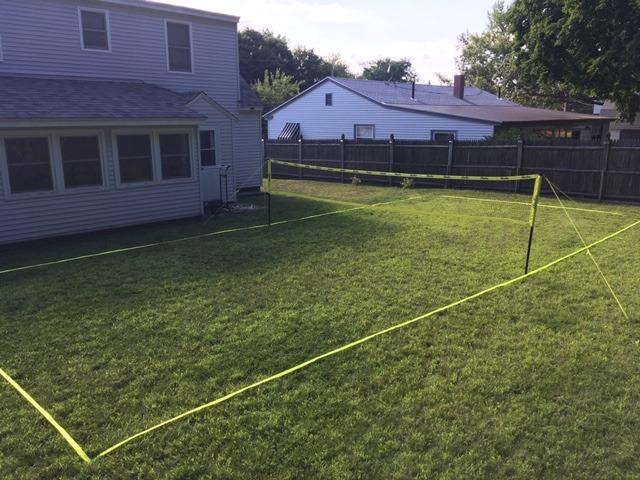 Baden Champions Portable Badminton Set Regulation Net, 4 Racquets, 3 Shuttlecocks, Boundary & Carry Bag customer photo 2