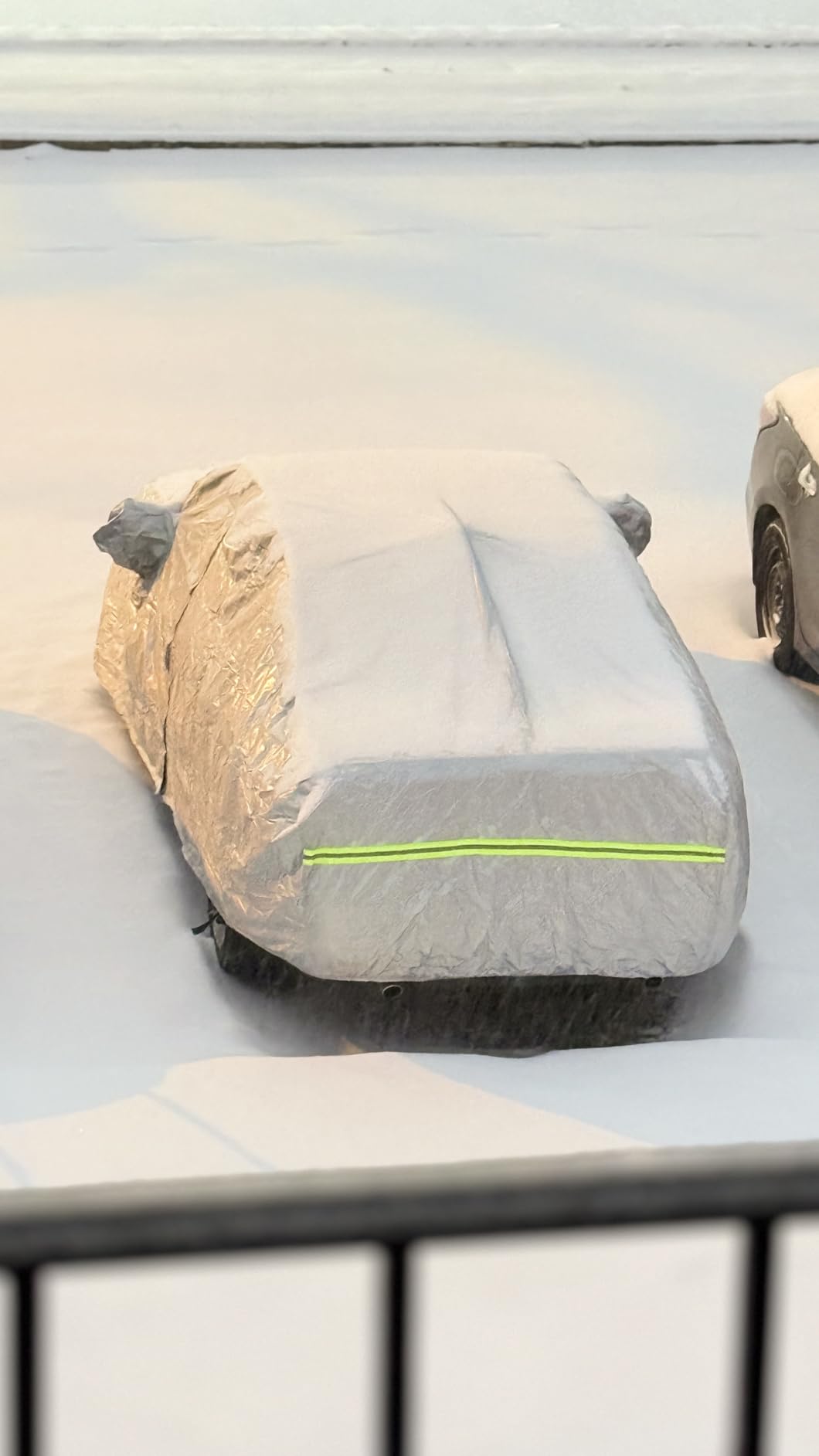 Favoto 6-Layers SUV Car Cover - Waterproof All Weather for Automobiles, Heavy Duty Outdoor Dust Rain Sun Protection Snowproof Car Tarp 4 Windproof Straps, Universal Fit for SUV customer photo 1