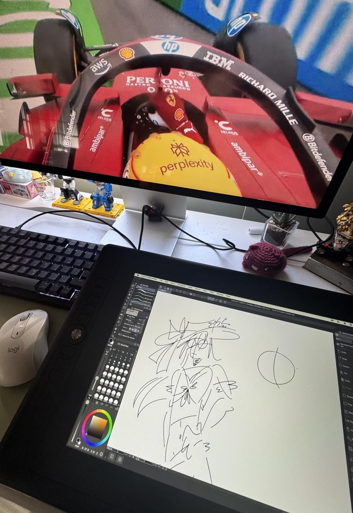 GAOMON PD1220 11.6'' Pen Display (Charcoal Grey) 86% NTSC Full Laminated Graphics Drawing Tablet with Tilt Support 8192 Levels Passive Stylus, Compatible with Windows & Mac & Android customer photo 2