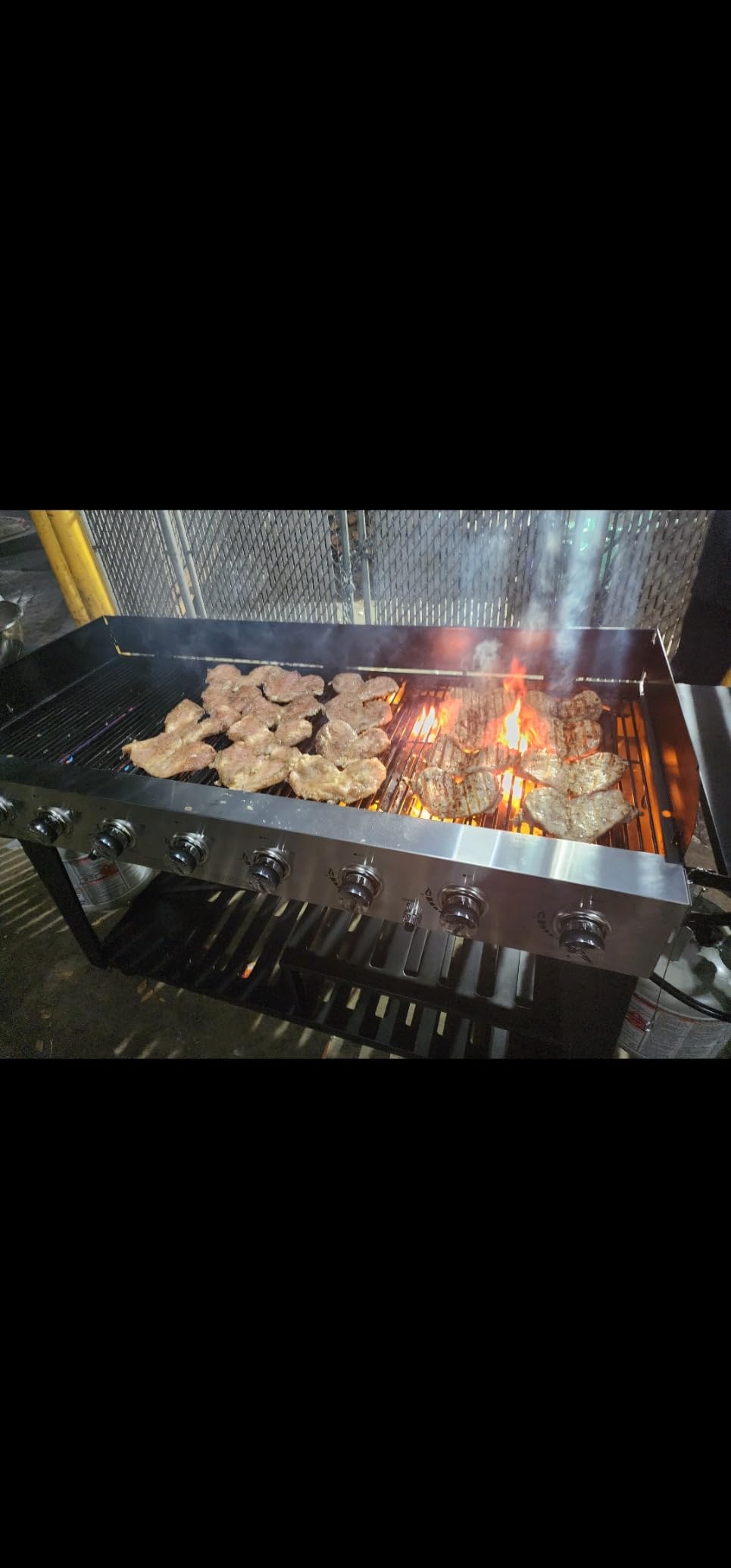 Royal Gourmet 8-Burner Gas Grill, 104,000 BTU Liquid Propane Grill, Independently Controlled Dual Systems, Outdoor Party or Backyard BBQ, Black customer photo 1