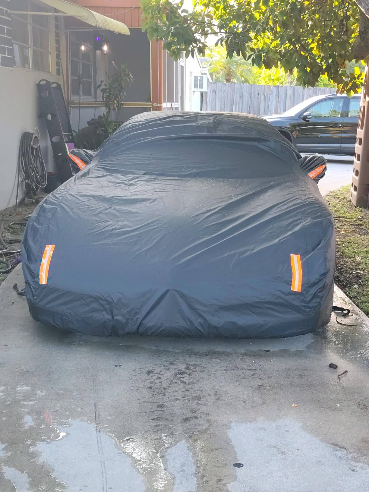 NEVERLAND Sedan Car Cover Waterproof Heavy Duty All Weather Protection Snow Anti-UV Windproof Outdoor Full Car Cover customer photo 1