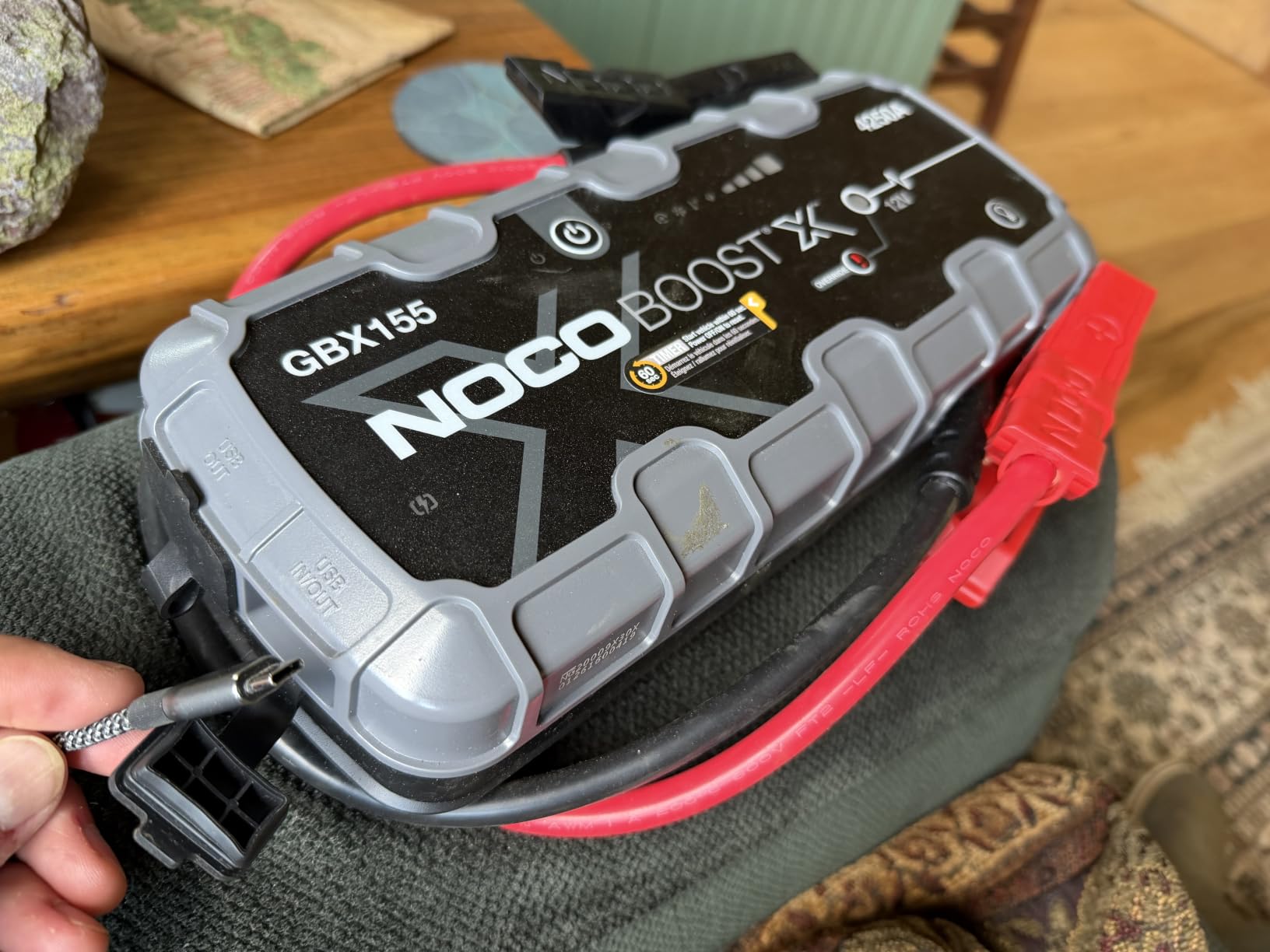 NOCO Boost X GBX155: 4250A UltraSafe Jump Starter - 12V Lithium Battery Booster Pack, Portable Jump Box, Power Bank & Jumper Cables - for 10.0L Gas and 8.0L Diesel Engines customer photo 1