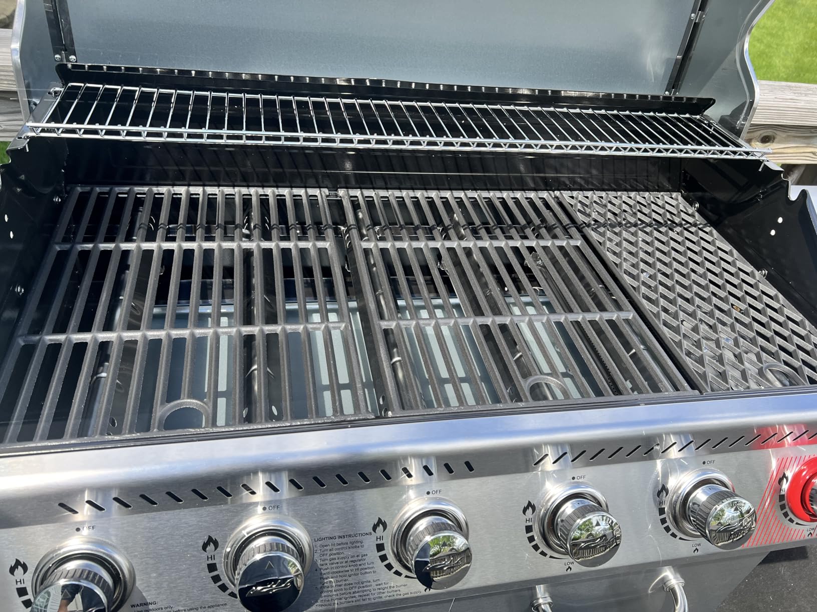 Royal Gourmet GA6402S 6-Burner Propane Gas Grill with Side Burner and Warming Rack, 74,000 BTUs, Cabinet Style Outdoor BBQ Grill, Silver customer photo 2