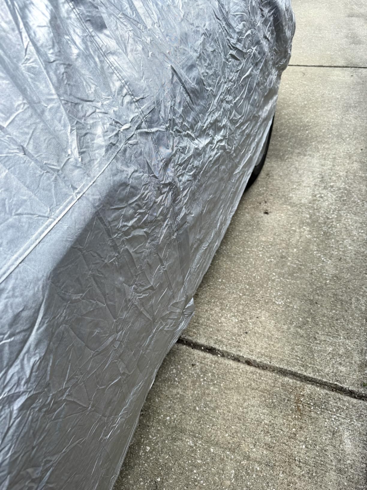 EzyShade 10-Layer Car Cover Waterproof All Weather - See Vehicle Size-Chart - Car Covers for Automobiles & Car Snow Cover - Full Exterior Covers - Winter Rain Sun SUV Sedan. Size A4 customer photo 1