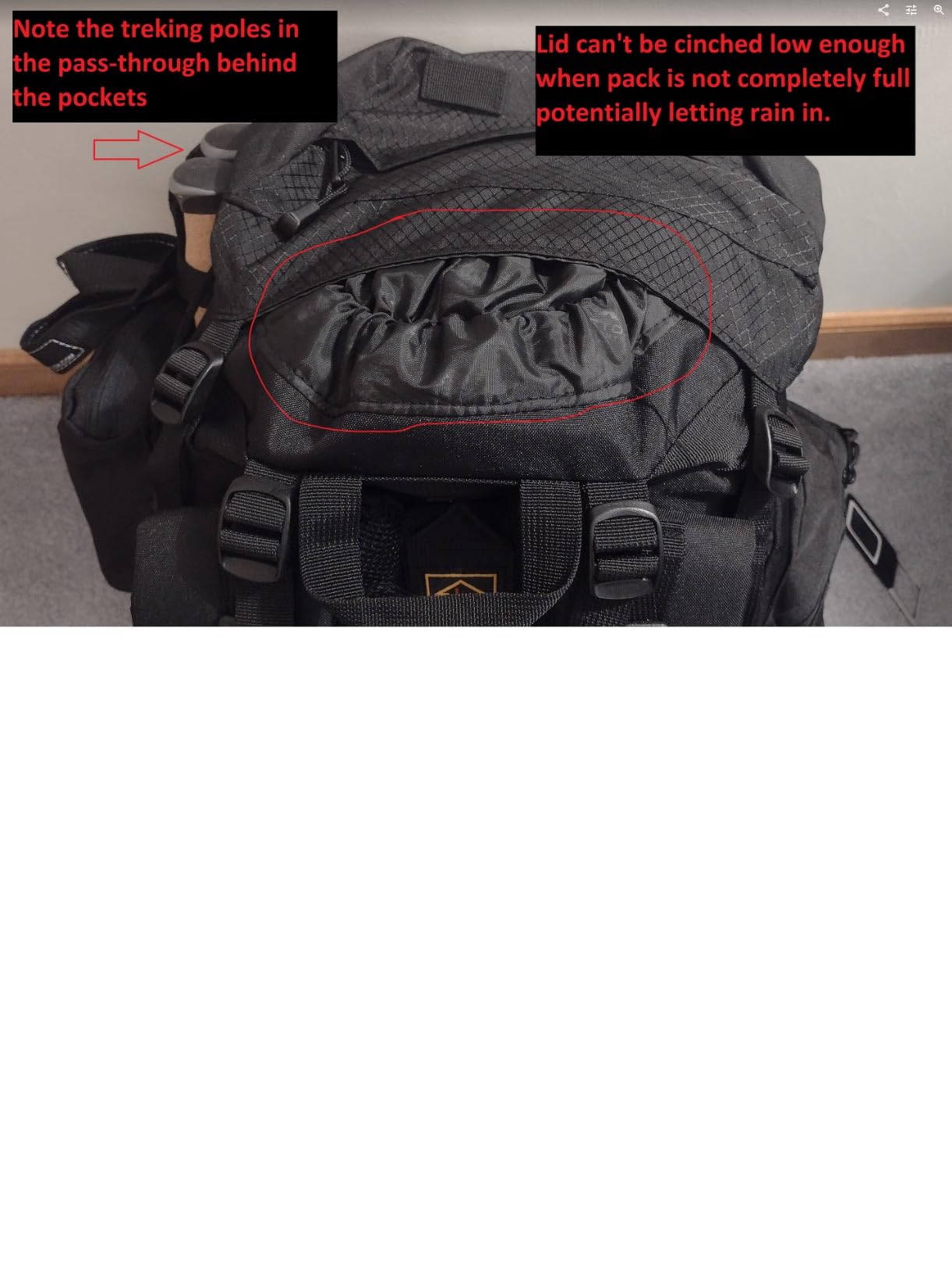 TETON Sports 65L Explorer Internal Frame Backpack for Hiking, Camping, Backpacking, Rain Cover Included, Black customer photo 1