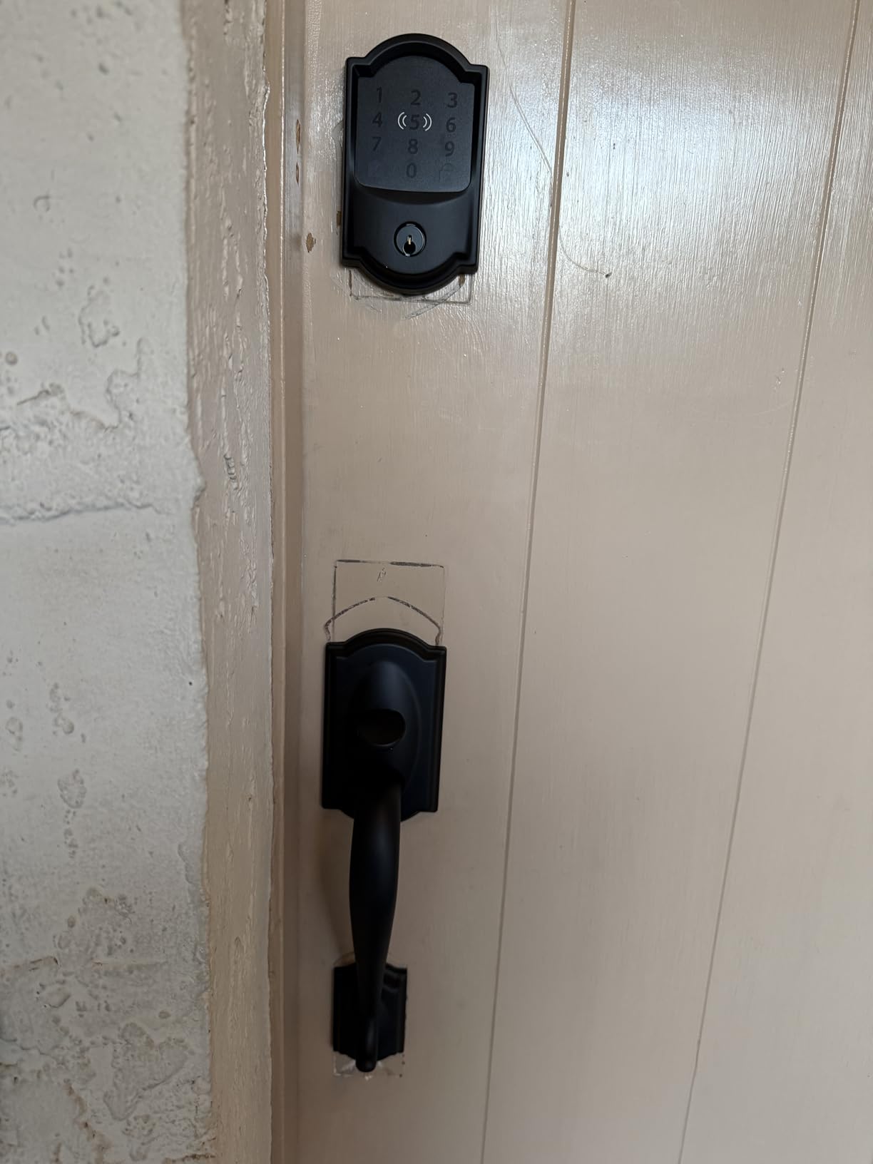Schlage Encode Plus Smart Wi-Fi Lock for Front Door, Keyless Entry Deadbolt, Unlock with Apple Watch, Built-in WiFi and App Control, Easy Install, Alexa & Apple HomeKit Compatible, Matte Black customer photo 2