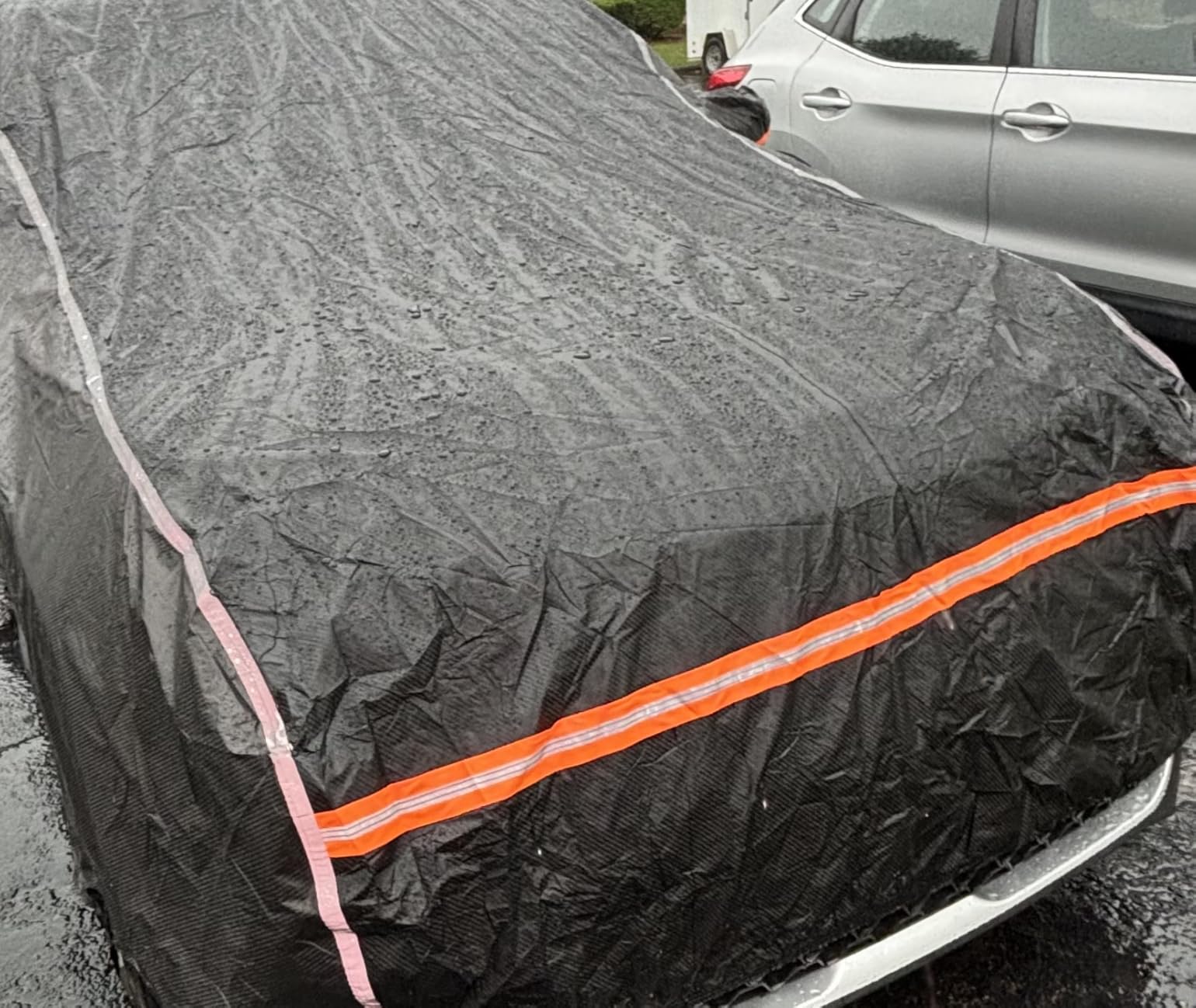 Car Cover Waterproof All Weather, 6 Layers Car Covers for Automobiles, Full Exterior Cover with Zipper, Outdoor Car Cover Sun UV Rain Snow Wind Protection, Fit for 185 inch Sedan customer photo 1