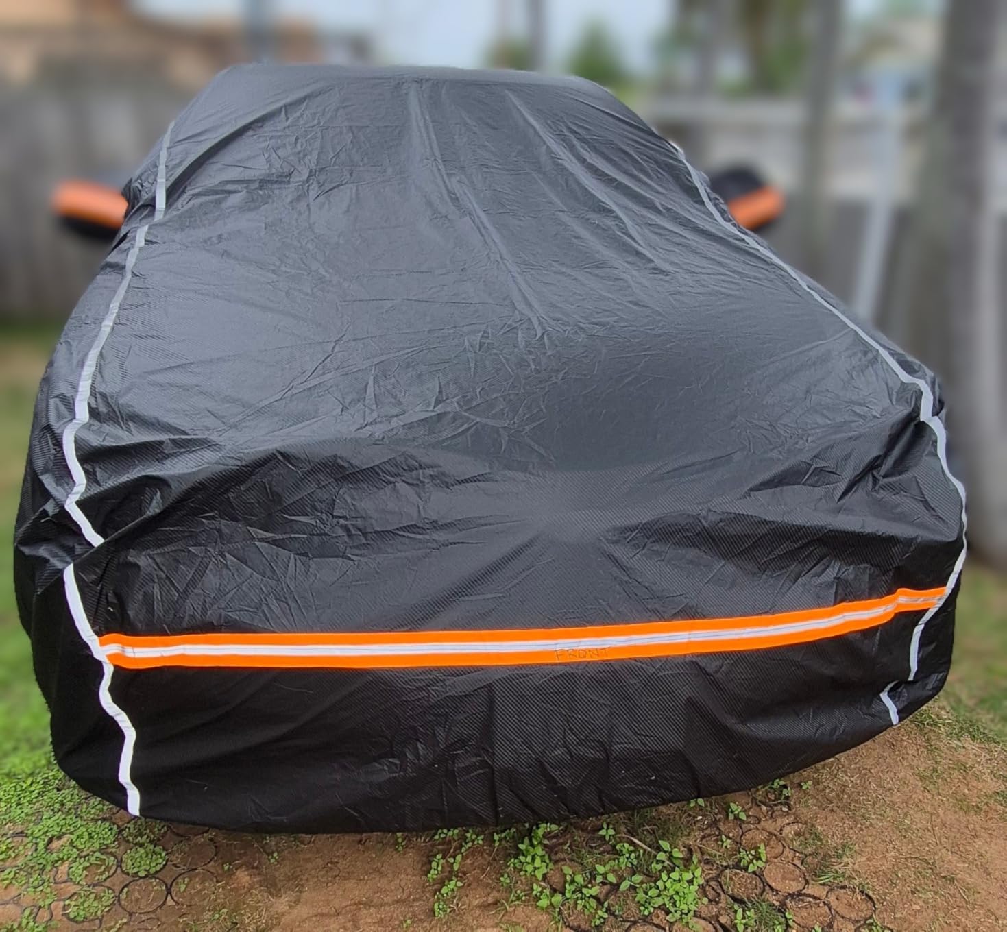 Car Cover Waterproof All Weather, 6 Layers Car Covers for Automobiles, Full Exterior Cover with Zipper, Outdoor Car Cover Sun UV Rain Snow Wind Protection, Fit for 185 inch Sedan customer photo 2