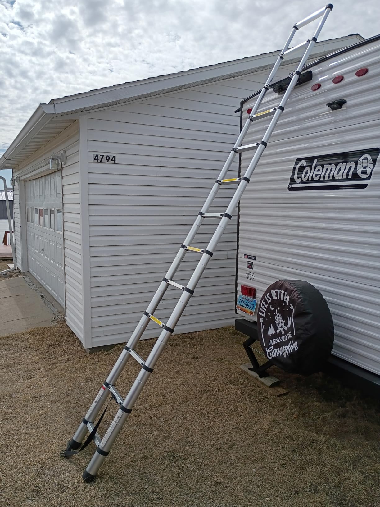 RecPro RV Telescoping Ladder 12.5ft Compatible with Lippert On-The-Go Prepped Units customer photo 1