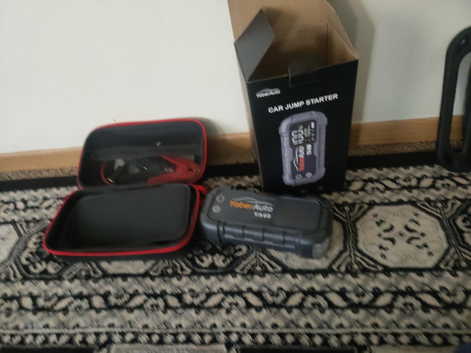 YaberAuto Jump Starter 8000A 65W Fast Charging (All Gas/12.0L Diesel) Portable Car Battery Jump Starter Pack, Jump Box Car Battery Jumper Starter Portable Jumper Cables, 150W DC, 600LM Lights customer photo 2