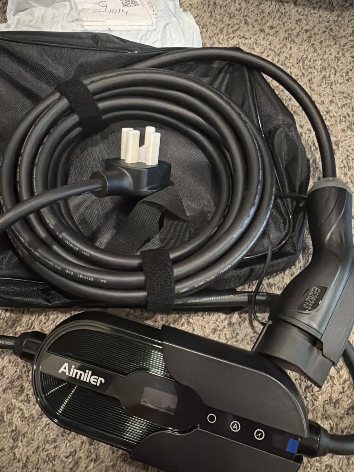 AIMILER Level 2 Electric Vehicle (EV) Charger(WIFI APP/Plug-play), 32A, 25ft Cable ETL Certified, 220V-240V NEMA 14-50P Plug EVSE w/ J1772 Connector, Portable EV Car Charging Stations for Home Level 2 customer photo 2