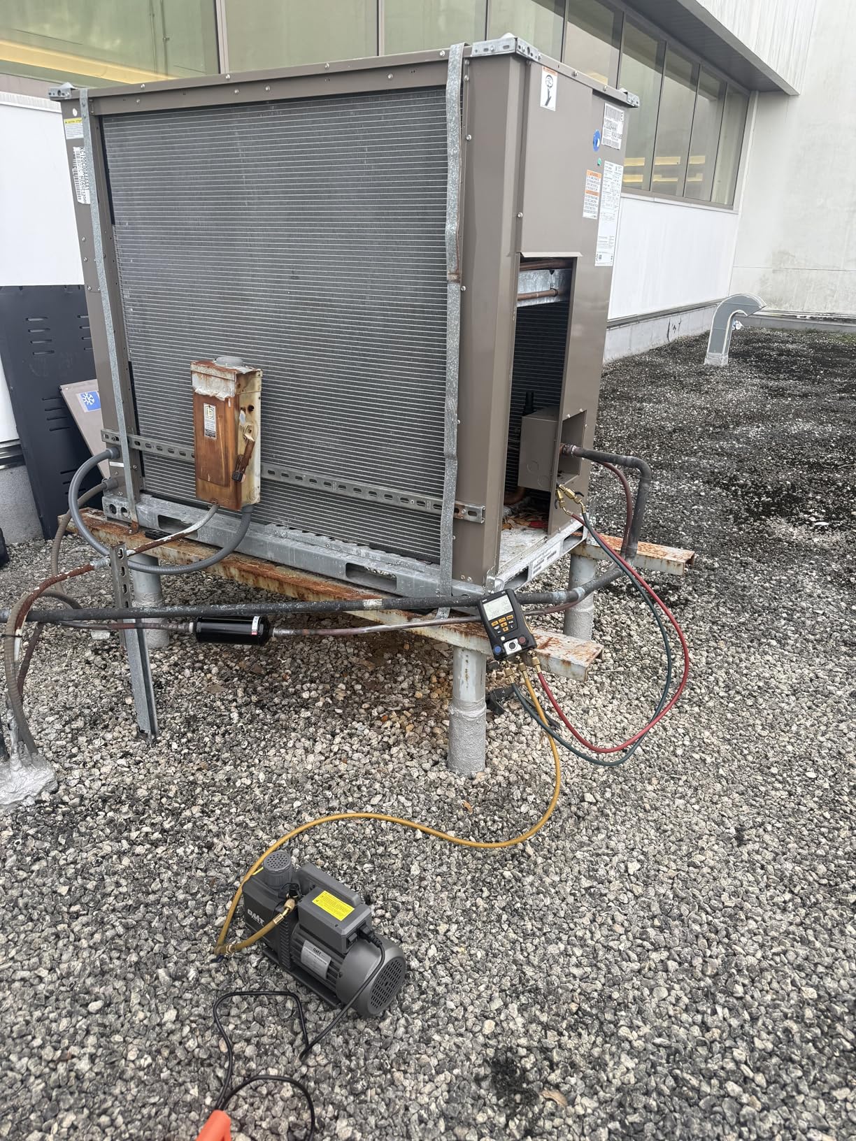 Orion Motor Tech 2 Stage Vacuum Pump, 9 CFM 3/4 HP HVAC Rotary Vane Vacuum Pump with 1.5 Micron Ultimate Vacuum, Two Stage AC Vacuum Pump for R12 R22 R134a R1234yf R410a customer photo 2