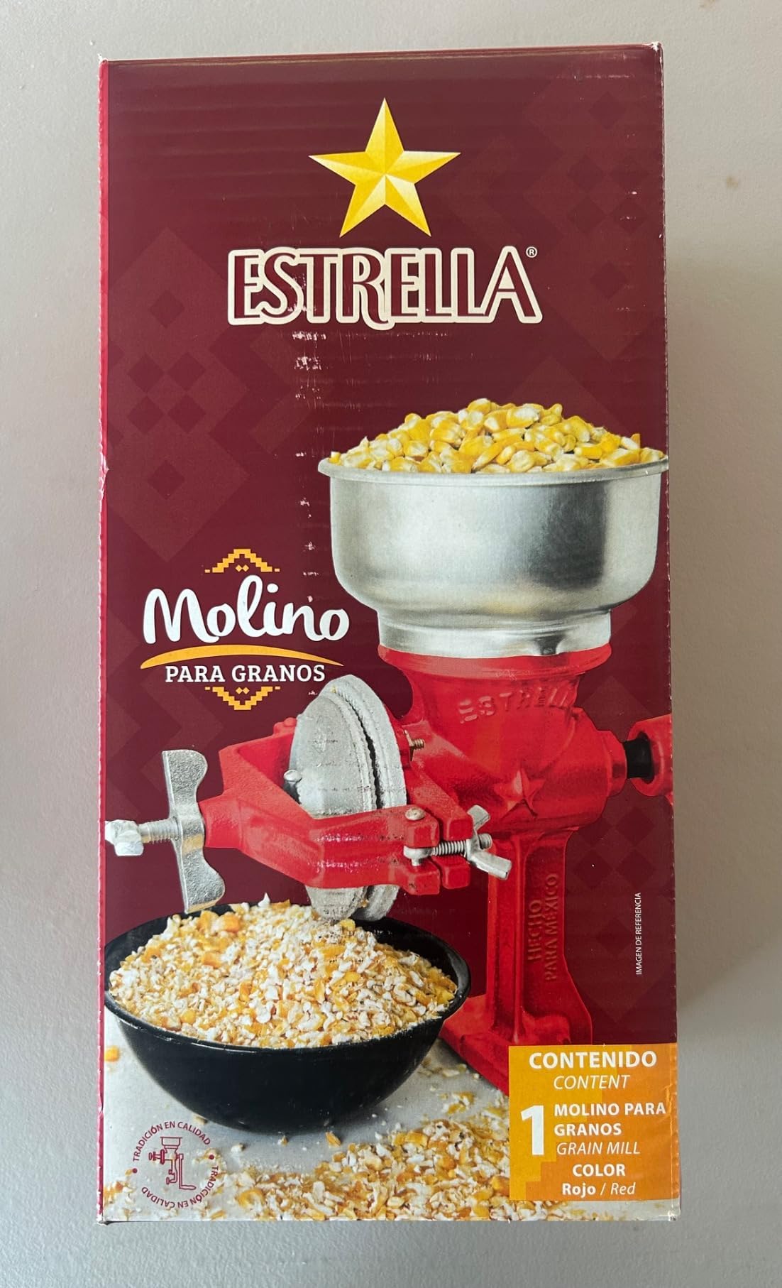 Estrella Cast Iron Manual Crank Corn Grain Grinder 14