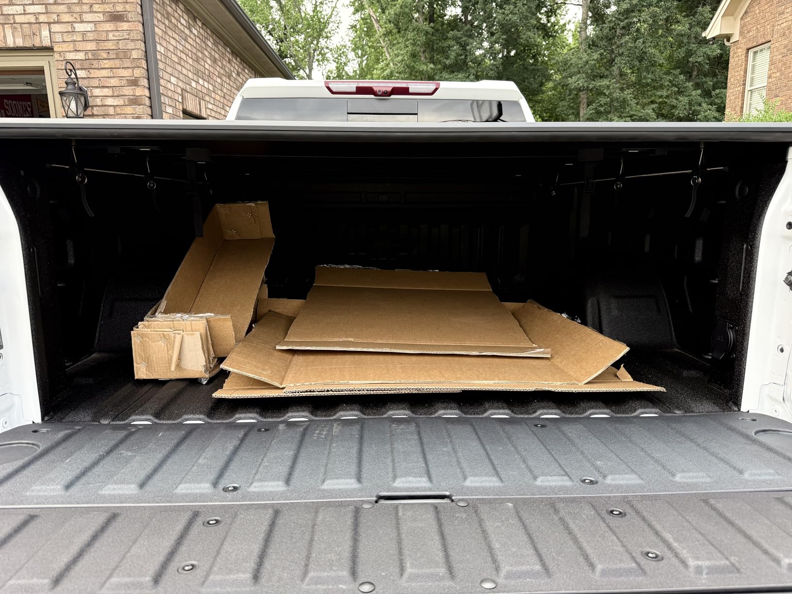 Hard Folding Truck Bed Tonneau Cover Compatiable with Chevy Silverado & GMC Sierra 1500(2007-2026) 5.8 FT Short Box(NO CarbonPro Bed), Tri Fold Style customer photo 1