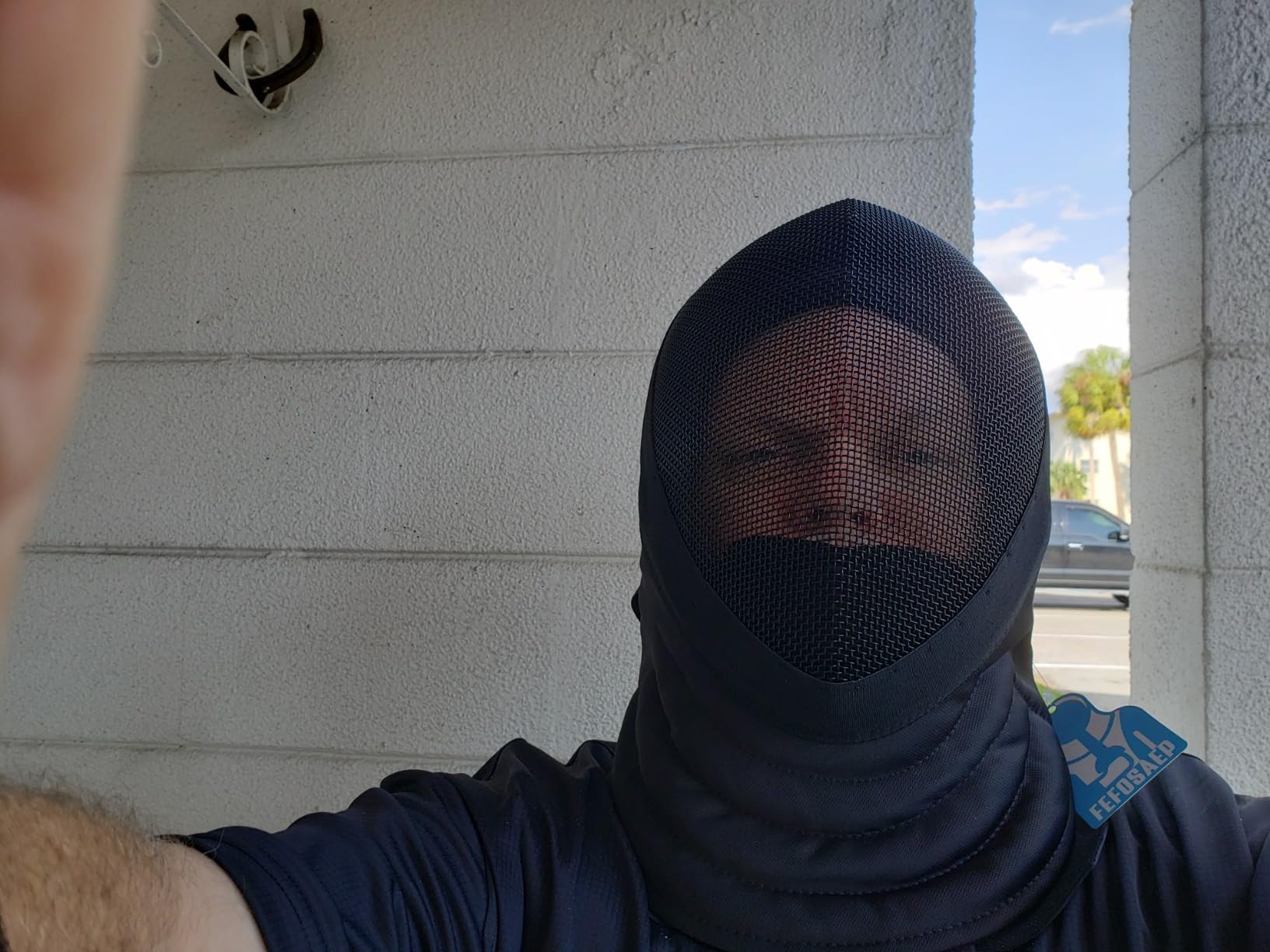 Coach Fencing Mask - 350N Mask with Removable Lining - CE Certified Coach Fencing Helmet customer photo 2