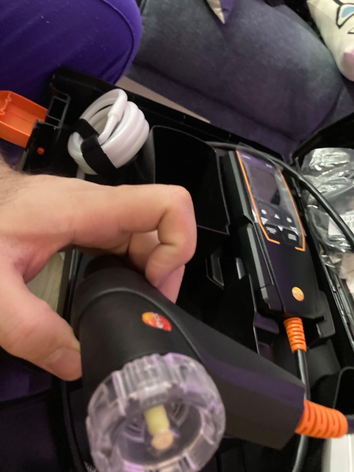 Testo 310 II Combustion Analyzer HVAC - Combustion Leak Tester for Temperature, Flue Gas & Pressure - Natural Gas Leak Detector with Smart App and Probe customer photo 1