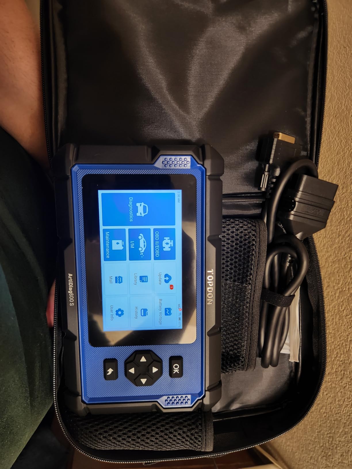 TOPDON Upgraded AD600S OBD2 Scanner, Diagnostic Tool, ABS SRS Transmission Engine Code Reader, 9 Reset Services Scan Tool, Oil/Brake/BMS/SAS/DPF/TPMS/ETS Reset, Injector Coding, Lifetime Free Update customer photo 1