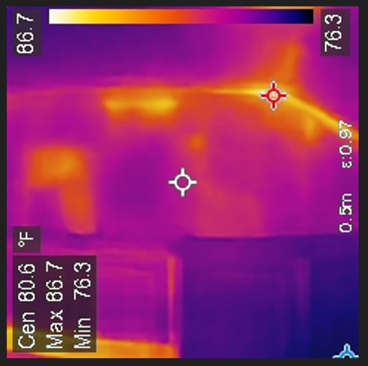 HF96 Thermal Camera with AI Scene Detection, Laser Pointer, 240x240 Super Resolution, -4 to 1022F, Thermal Imaging Camera for HVAC Electrical Building Inspection, 25Hz customer photo 1