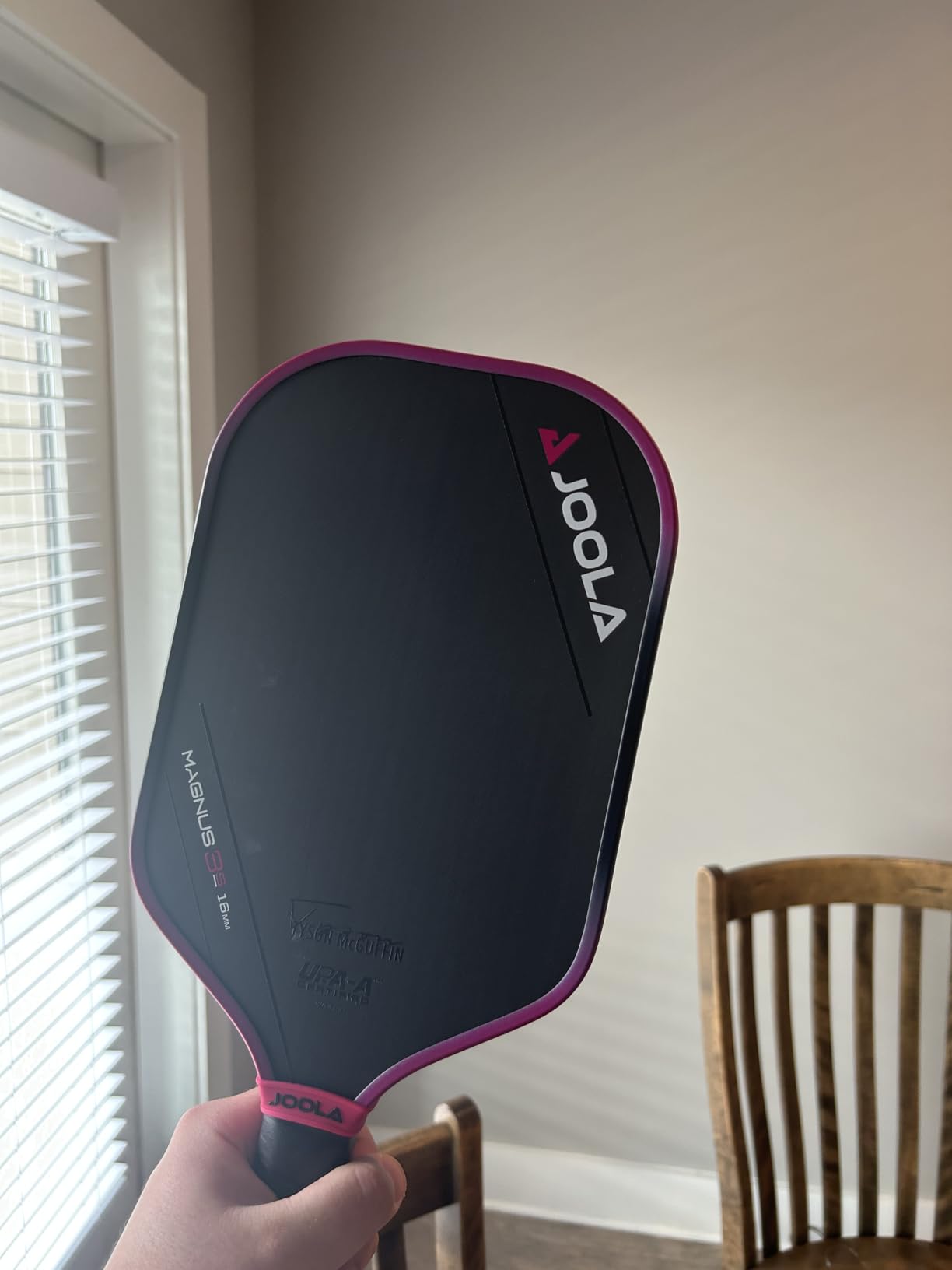 JOOLA 3S Pickleball Paddles - Raw Carbon Fiber Surface for Power & Spin, Elongated, Wide Body & Aero Curve Designs - UPA-A Certified customer photo 2