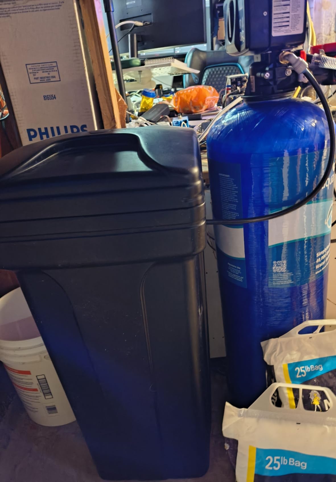 Aquasana SimplySoft 40,000 Grain Water Softener - Whole House Hard Water Reduction - Base Tank & Cabinet System WH-SF40-BASE customer photo 1