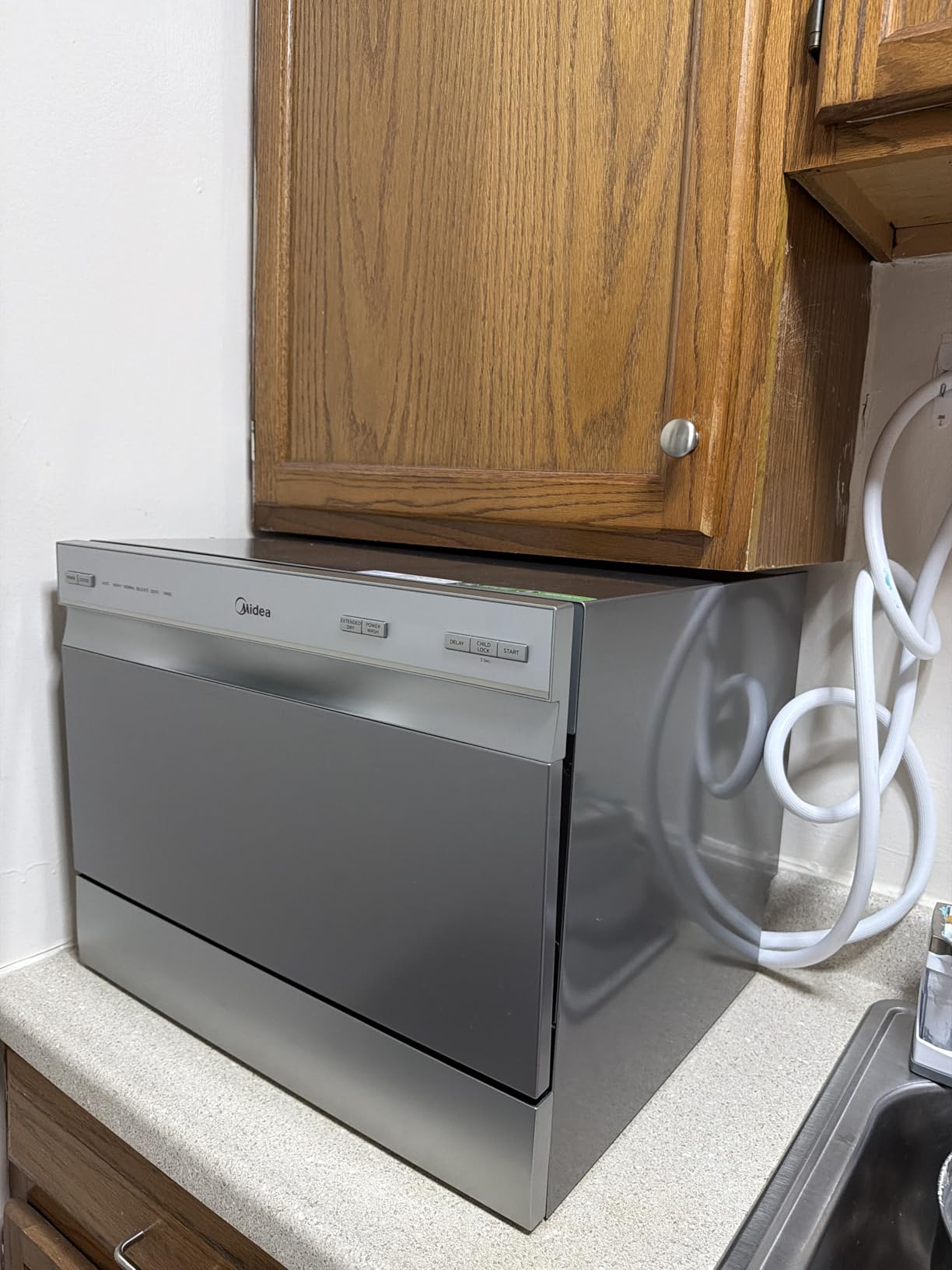 Midea MDC22P2ASS Countertop Dishwasher, 6 Place Settings & 6+2 Washing Cycles Portable Dishwashers, Energy Star Dish Washer for Dorm, RV & Apartment, Silver customer photo 1