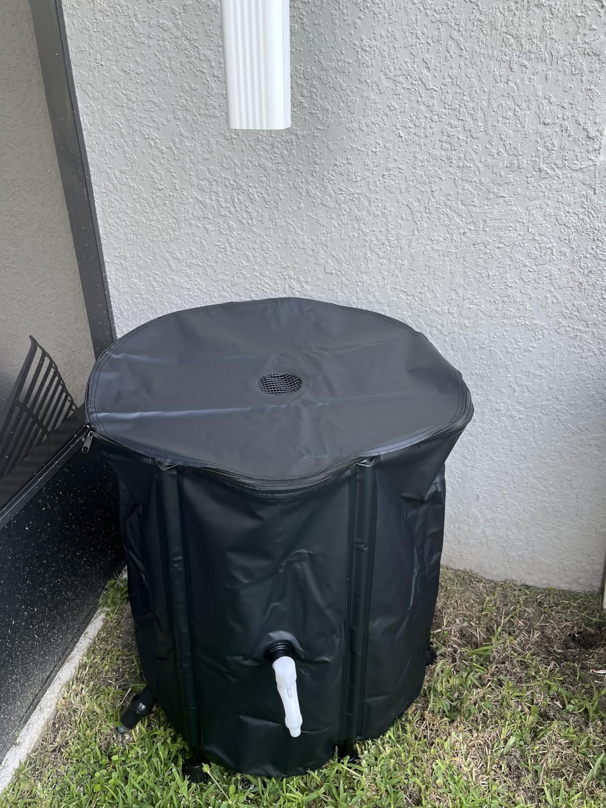 Collapsible Rain Barrel Water Storage Containers-53 Gallon Portable Rainwater Collect System Water Tank to Collect Rainwater from Gutter Downspout Water Catcher with Spigots,Filter&Overflow Kits customer photo 1