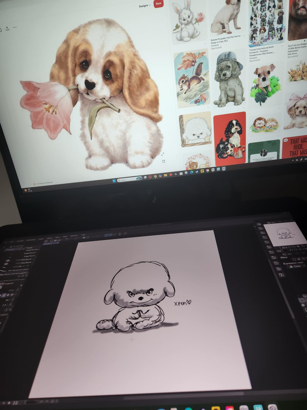 XPPen Artist Pro 22 Gen2 2.5K QHD Drawing Tablet with Screen, 16384 Pen Pressure Stylus Graphic Tablet with Wireless Keydial, 99% Adobe RGB, ADS-IPS Pen Display with Full Laminated Screen 21.5