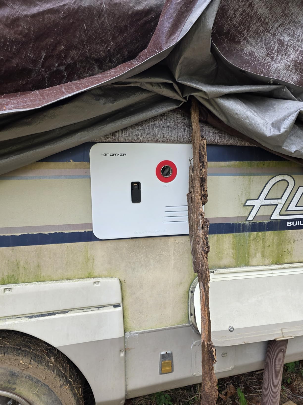 KINGRVER KINGRVER XT65 Tankless RV Water Heater, 3.8 GPM On-Demand Hot Water, Propane Gas Powered, 12V DC, Wired Remote Controller, High-Altitude Ready, Designed for RV Travel & Family Use customer photo 1