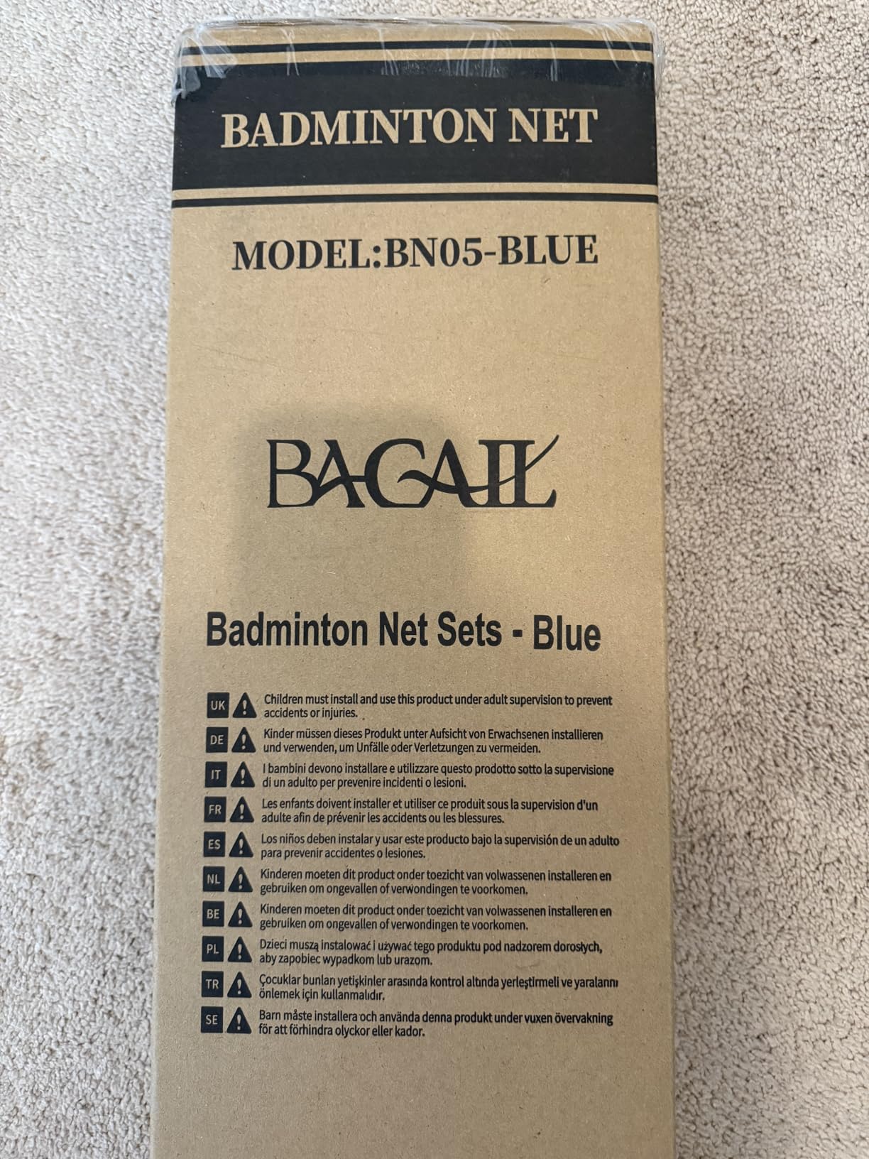 BAGAIL Outdoor Badminton Net Set with Anti-Sag Winch System - Official Size 20ft x 5ft, 4 Rackets, 3 Shuttlecocks, Durable PE Net & Carry Bag customer photo 2