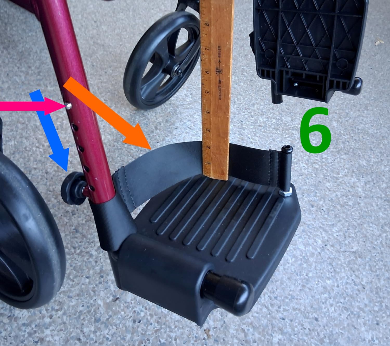 NOVA Lightweight Folding Transport Chair - Aluminum Travel Wheelchair with Flip-Up Desk Arms, One-Grip Locking Handbrakes, 8