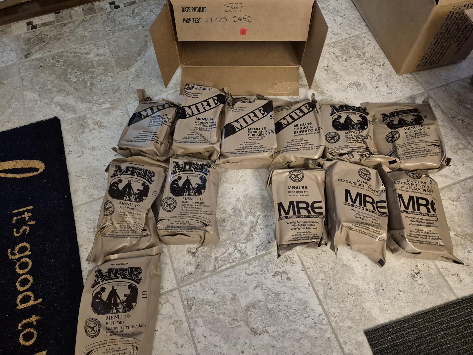 Wornick Sopacko, Ameriqual MRE Meals Ready to Eat Inspection dates 2026 or Better, Emergency Food Supply, Survival Camping Outdoor 12 Pack customer photo 2